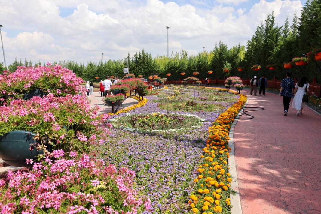 Konya’daki Türkiye’nin en büyük bahçesine ziyaretçi akını 12